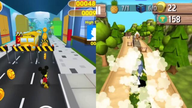 Mickey mouse Run Vs Tom & Jerrry Run Gameplay