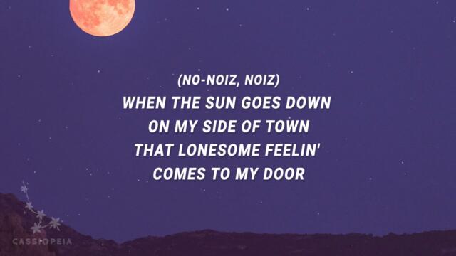 Neon Moon (Remix) - DJ Noiz, Brooks & Dunn (Lyrics) | Sun goes down on my side of town