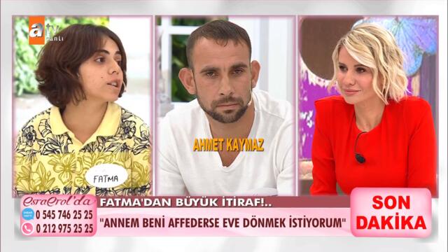 "Annem beni affederse eve dönmek istiyorum!" @Esra Erol'da  5 Ekim 2021
