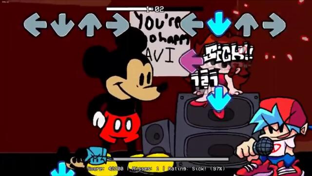 Transformation of FNF Mickey Mouse | friday night funkin animation
