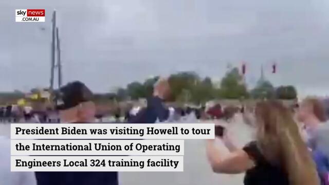 Biden jeered by Trump supporters during Michigan trip