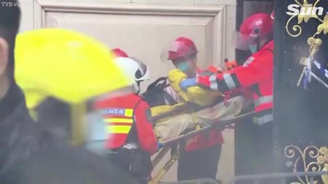 High-rise scaffolding collapses and kills one in Hong Kong