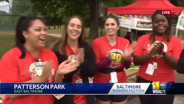 Medical team ready to tend to runners at Patterson Park