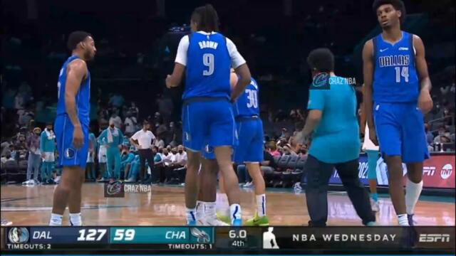 Luka Doncic just wants to go home up 68 vs Hornets 😂