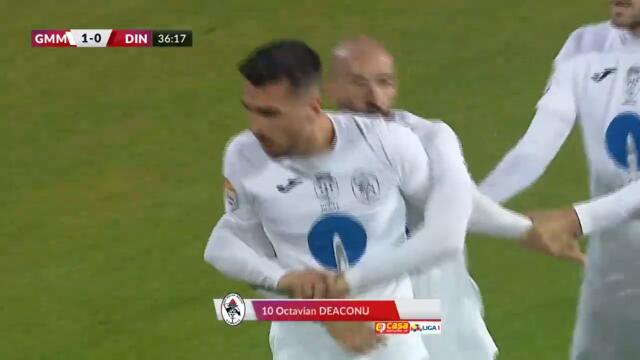 Două goluri FABULOASE în poarta lui Dinamo în două minute. Ronaldo Deaconu, precum Cristiano Ronaldo