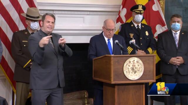 Raw: Hogan on crime: 'We cannot defund the police'