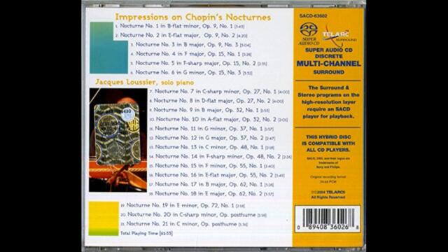 Jacques Loussier - Impressions On Chopin's Nocturnes (Jazz)