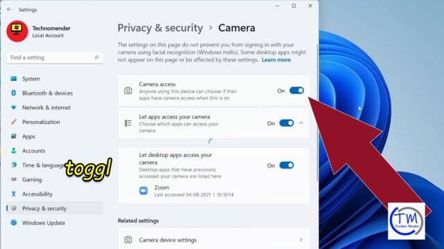 How to Change Web Camera Permissions in Windows 11?