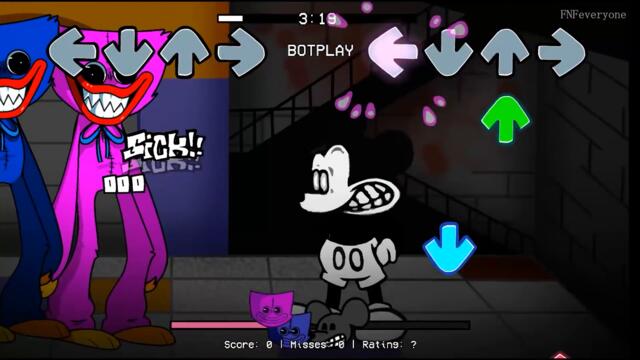 FNF VS Huggy Wuggy but 2 huggy's VS Mickey Mouse - Friday Night Funkin'