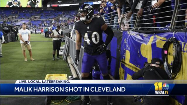 Ravens linebacker Malik Harrison struck in leg by stray bullet