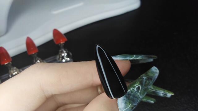 Making Custom Nails | Strawberry & Checkered Nail Art | Shopee Order | Après Elle Press-On Nails