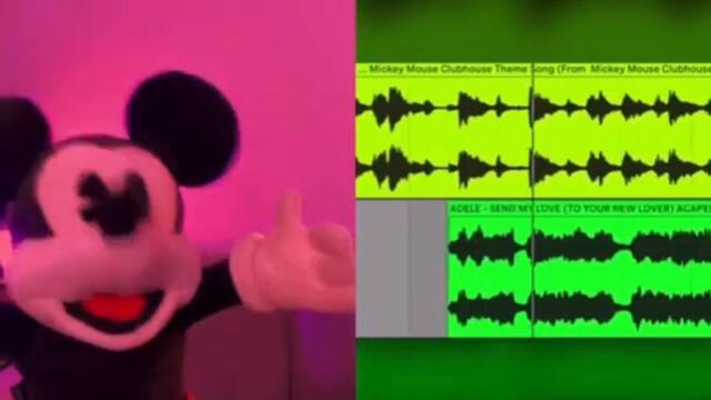 Mickey Mouse sings Adele Mashup #shorts