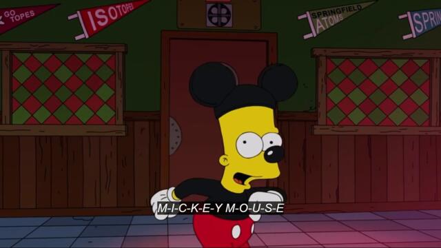Los Simpson en Plusniversario - Mickey Mouse