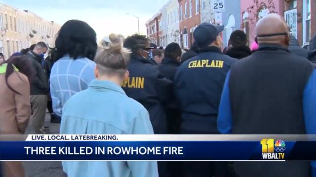 3 dead, 6 seriously injured in east Baltimore rowhome fire