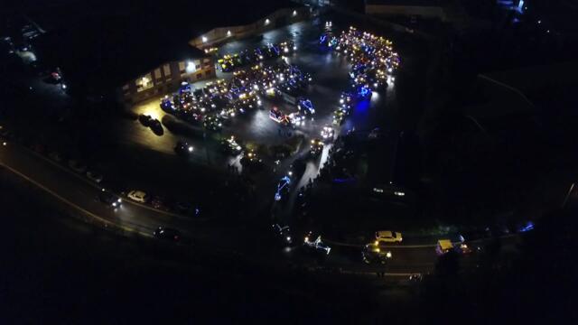 Clitheroe Young Farmers Christmas Tractor Run.