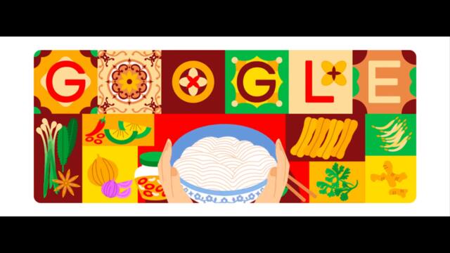Честване на  виетнамско ястие супа фъ с Гугъл!!! Tôn vinh 'phở' của google doodle ngày 2021