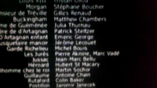 Д'Артанян и тримата мускетари 2-ра част (синхронен екип 2, дублаж по b-TV на 02.01.2009 г.) (запис)