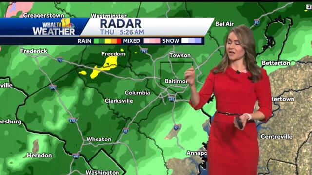 Rain to transition to snow for a sloppy morning