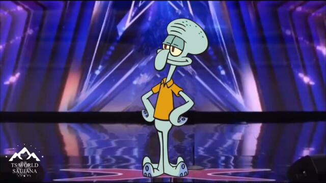 Squidward in America's got talent (with subtitles)