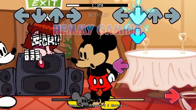 Mickey Mouse sings My Battle FULL | FNF VS Suicide Mouse Repainted Vs Craziness Injection Vs TABI