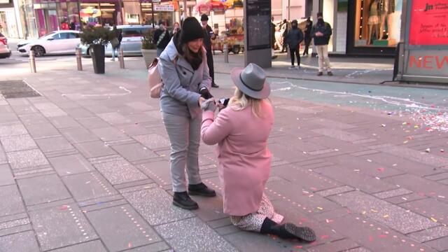 Couple Gets Married in Times Square on Valentine’s Day