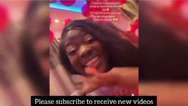 Tiktok Star Asantewaa Cries 😢 See the Surprise she Received from her Husband 💕💕