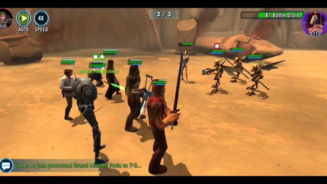 Star Wars Galaxy Of Heroes Fight Gameplay