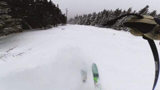 Blower Powder at Saddleback Maine - Feb 22' (Gopro Hero Max Lens Mod)