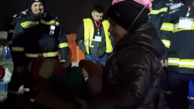 Ukrainian Girl Has Surprise Birthday Party at Refugee Camp