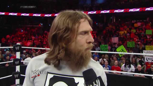 Daniel Bryan occupies Raw: Raw, March 10, 2014