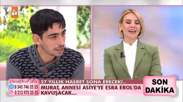 Asiye Hanım oğlu Murat'ı görünce baygınlık geçirdi! @Esra Erol'da 14 Mart 2022