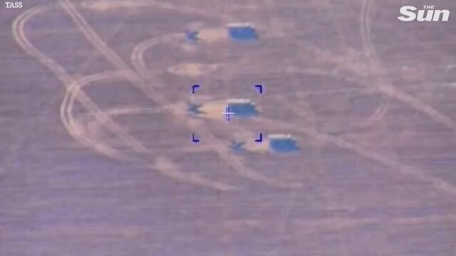 Moment Russian high-precision strike 'destroys Ukrainian artillery battery'