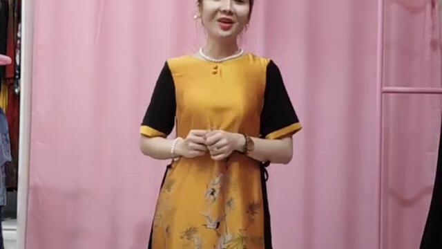 Zalo 0919 333 829 Đầm dự tiệc tuổi trung niên mẫu mới sang trọng 2022| Mua đầm đẹp giá rẻ u40, u50