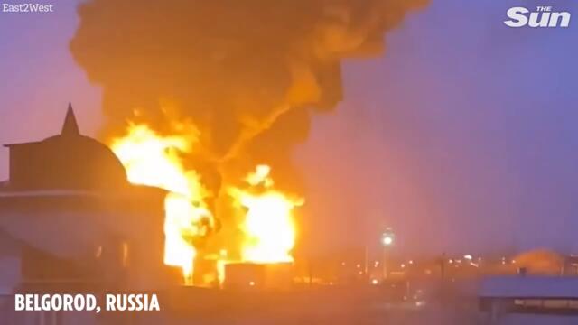 ‘Ukraine attack helicopters blast oil depot’ INSIDE Russia as hero pilots strike back against Putin
