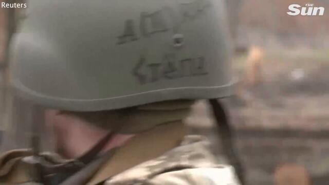 Russian shells hit frontline town in Ukraine's Kharkiv region