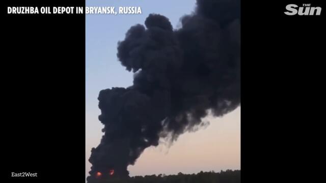 Russia hit by two huge explosions in suspected Ukrainian strike