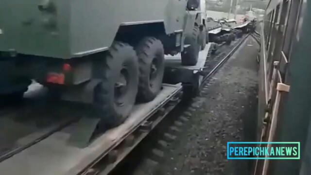 Train With Russian Military Equipment Derails Near Bryansk Causing Damage to the Railway Embankment