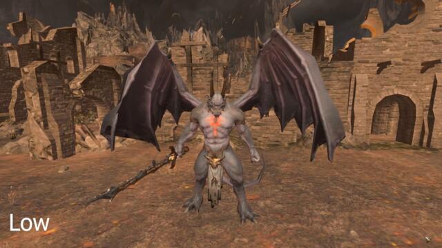 Warhammer 3 Daemon Prince Undivided Low Vs Ultra Graphics Quality