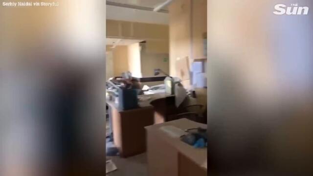 Russian shelling 'destroys town's last remaining hospital'