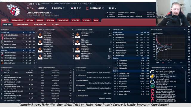 Tutorial: How to increase your team's budget in Out of the Park Baseball