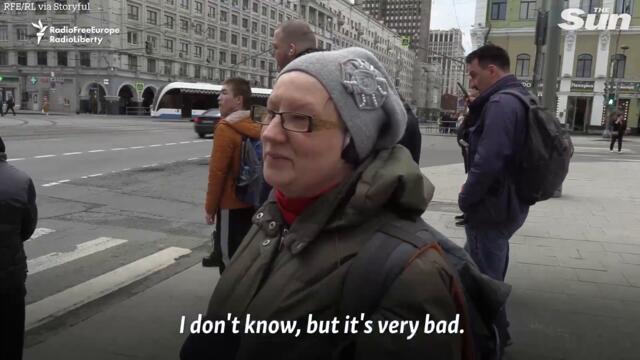 Moscow residents react to the West sending weapons to Ukraine