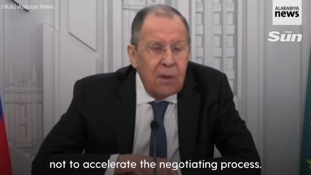 Russia's foreign minister blames UK for lack of Ukraine peace talks