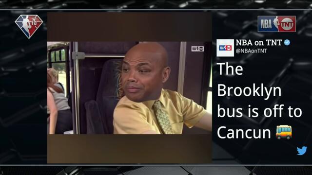 Bus Driver Chuck Drives Inside Crew Through Security Gate | NBA on TNT