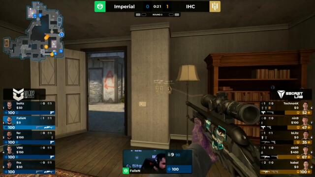 FalleN gets CRAZY LUCKY with the scout no-scopes