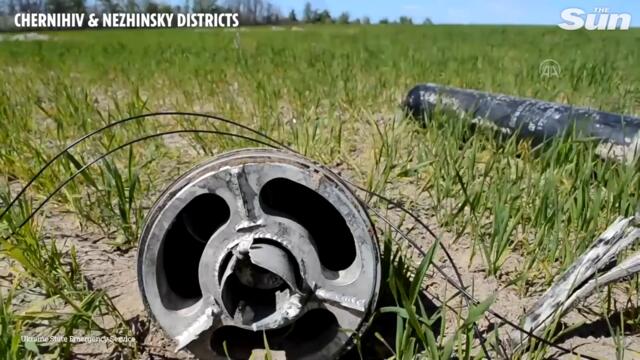 Ukrainians explode mines left by Russian forces in Chernihiv