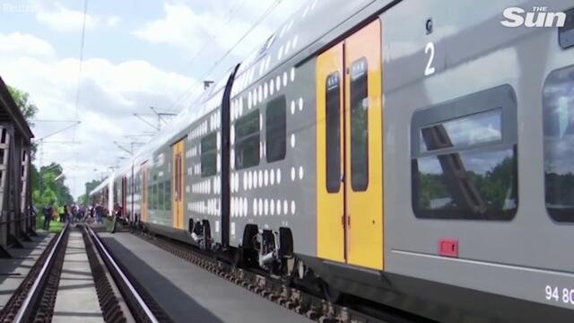 Passengers shell-shocked after cop overpowers suspected terrorist as five people stabbed on train