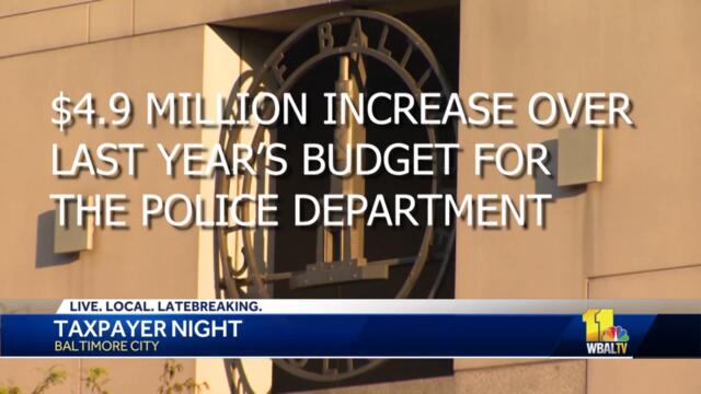 Residents react to city budget, BPD funding at Taxpayers' Night