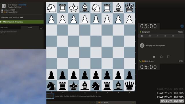 A New Challenge: Blindfold Chess 960