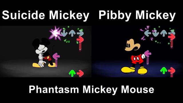 Phantasm Suicide Mickey Mouse VS Pibby Mickey Mouse - Friday Night Funkin' Chaos Nightmare