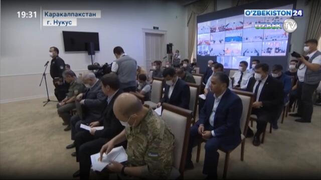 Президент Шавкат Мирзиёев пребывает в городе Нукусе Республики Каракалпакстан
